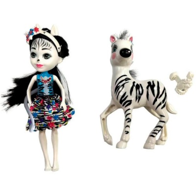 Кукла с зеброй Лесные Феи 16 см 1Toy Т24025 1